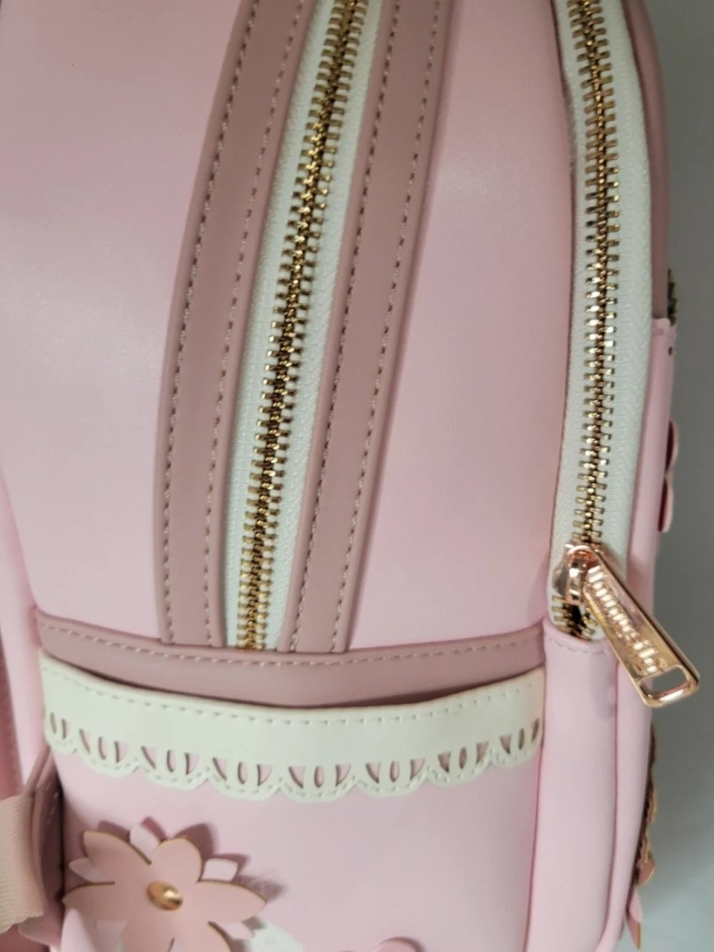 Loungefly Disney Princess Silhouettes Floral Lace Pink Backpack Belle Snow NWT